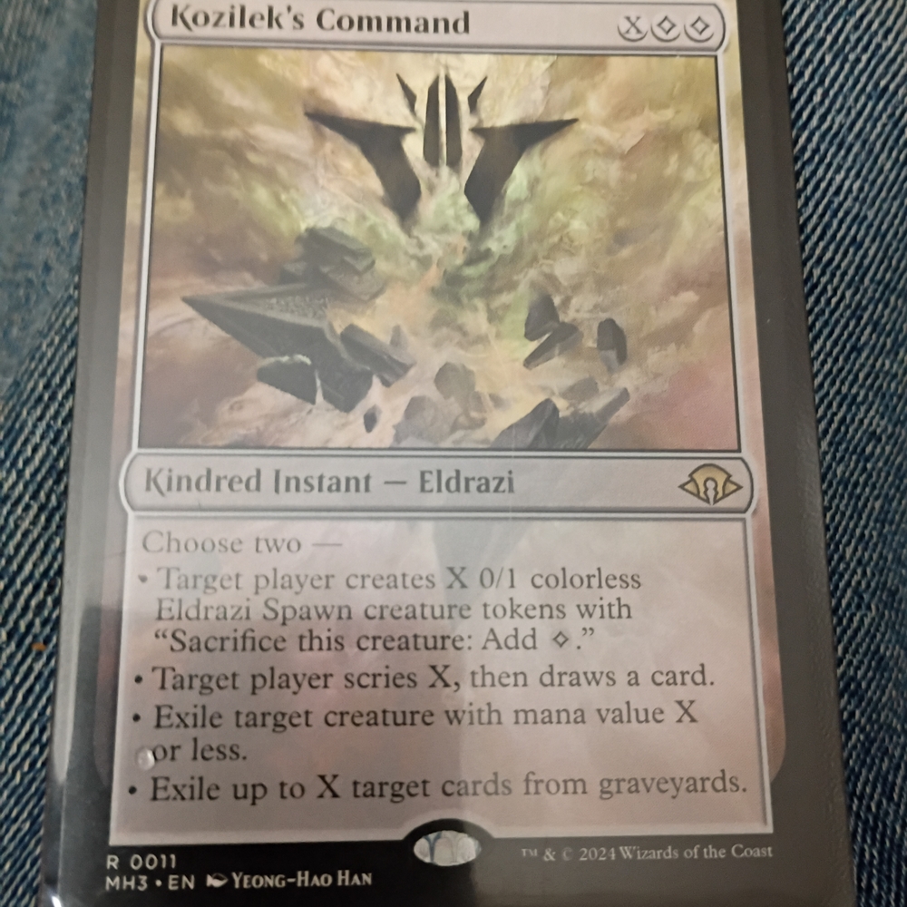 Kozilek's Command Card Game by - Black and Gray